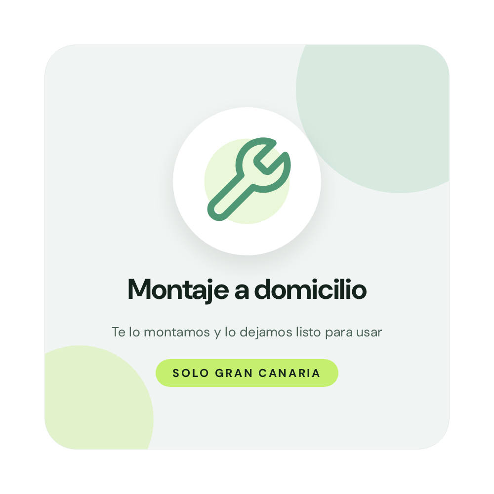 Montaje a domicilio (solo Gran Canaria)