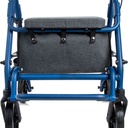 Andador plegable con reposapiés y freno maneta A41009F