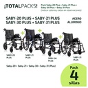 Pack 4 sillas de ruedas Saby Plus